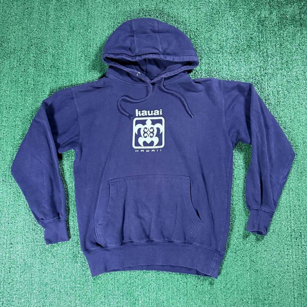 Y2K Flying Horse Kauai Hawaii Surf Pullover Hoodie Medium